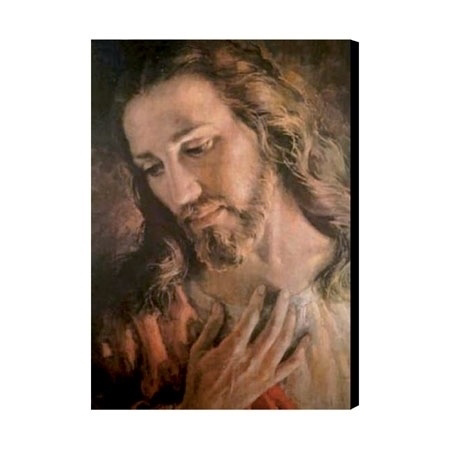 Oblicze Jezusa. Obraz na desce według brata Elii