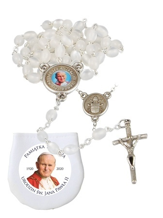 Jubileuszowy różaniec papieski. Pamiątka 100-lecia urodzin św. Jana Pawła II