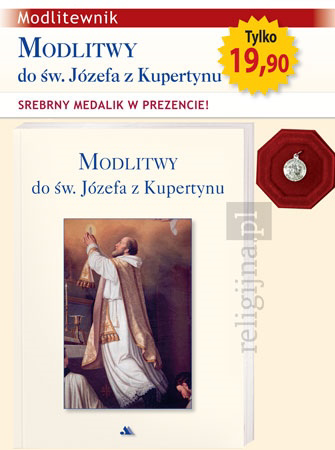 Picture of Modlitwy do św. Józefa z Kupertynu. Modlitewnik ze srebrnym medalikiem w prezencie