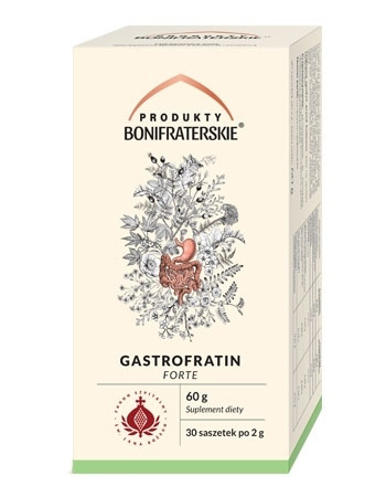 Gastrofratin Forte. Suplement diety 60 g (30 saszetek po 2 g) : Preparaty ziołowe