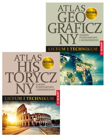 Atlas historyczny + Atlas geograficzny do liceum i technikum. Pakiet edukacyjny