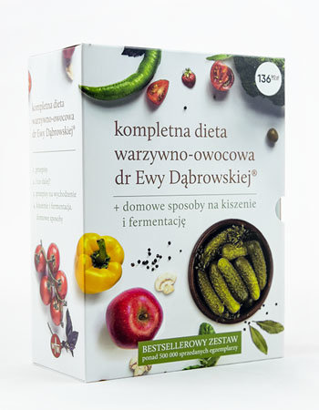 Kompletna dieta warzywno-owocowa dr Ewy Dąbrowskiej® + Domowe sposoby na kiszenie i fermentację. Komplet 4 książek