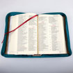 Biblia „z rybką”. Podręczna, turkusowa z suwakiem
