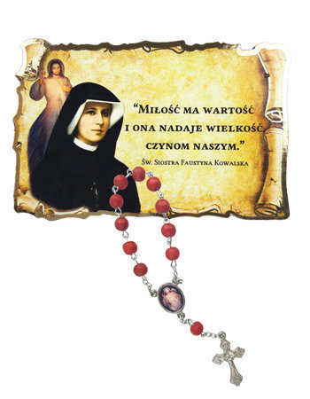 Magnes z wizerunkiem  św. Siostry Faustyny