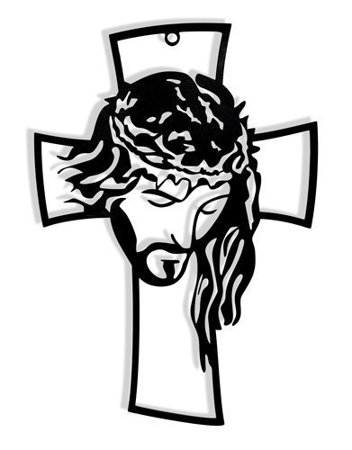 Krzyż z wizerunkiem Jezusa Chrystusa - ażurowy